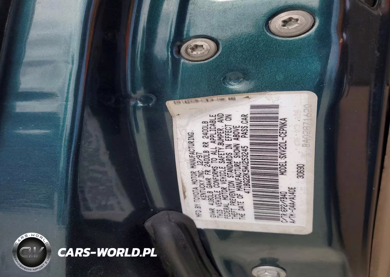 1998 Toyota Camry Le VIN:4T1BG22K5WU253245 - 12