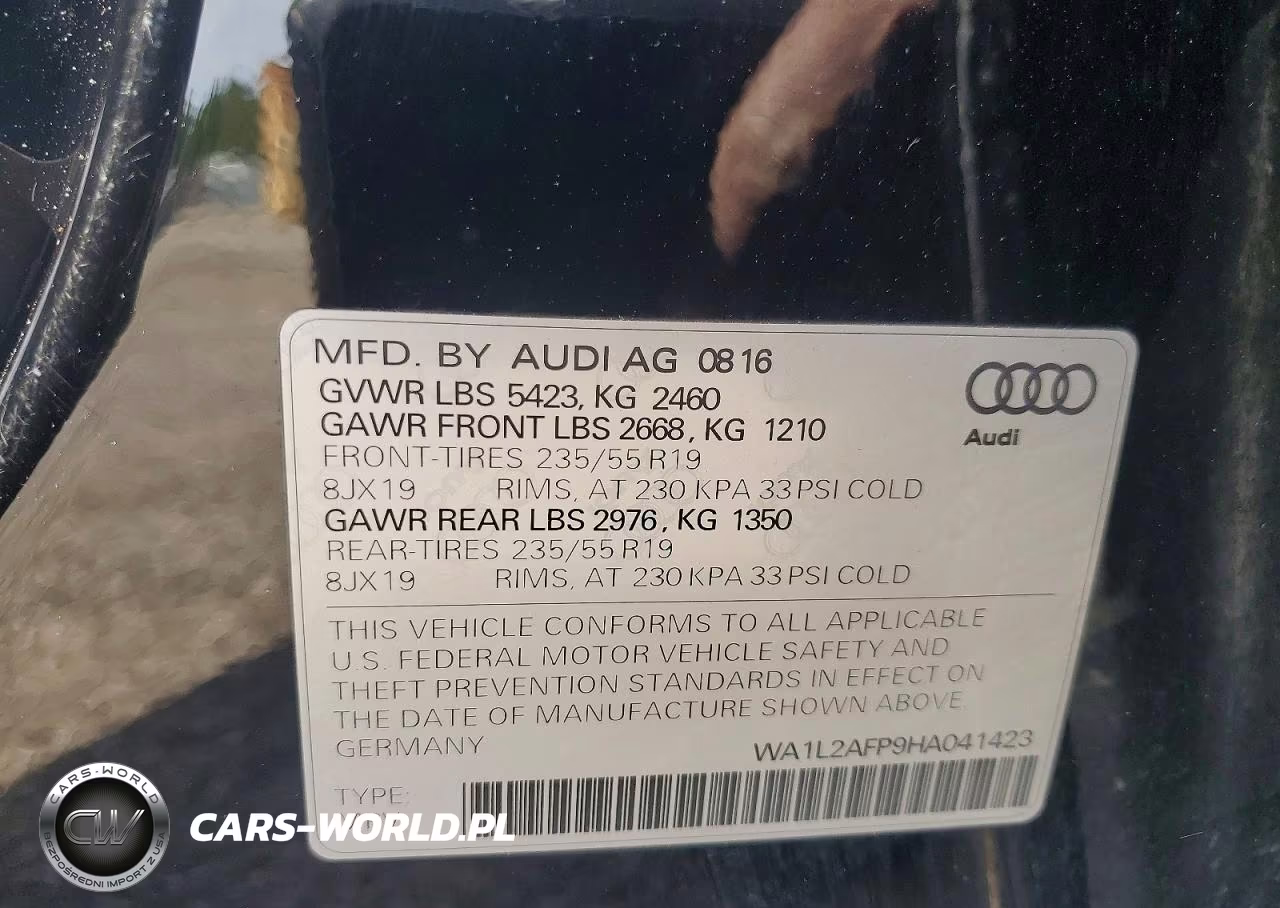 2017 Audi Q5 Premium Plus VIN:WA1L2AFP9HA041423 - 12