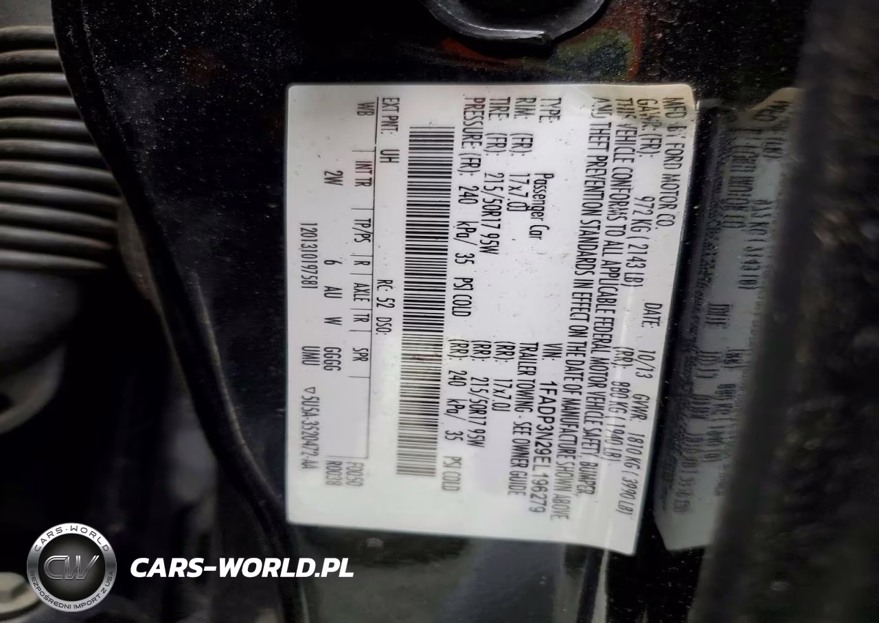 2014 Ford Focus VIN:1FADP3N29EL196279 - 12