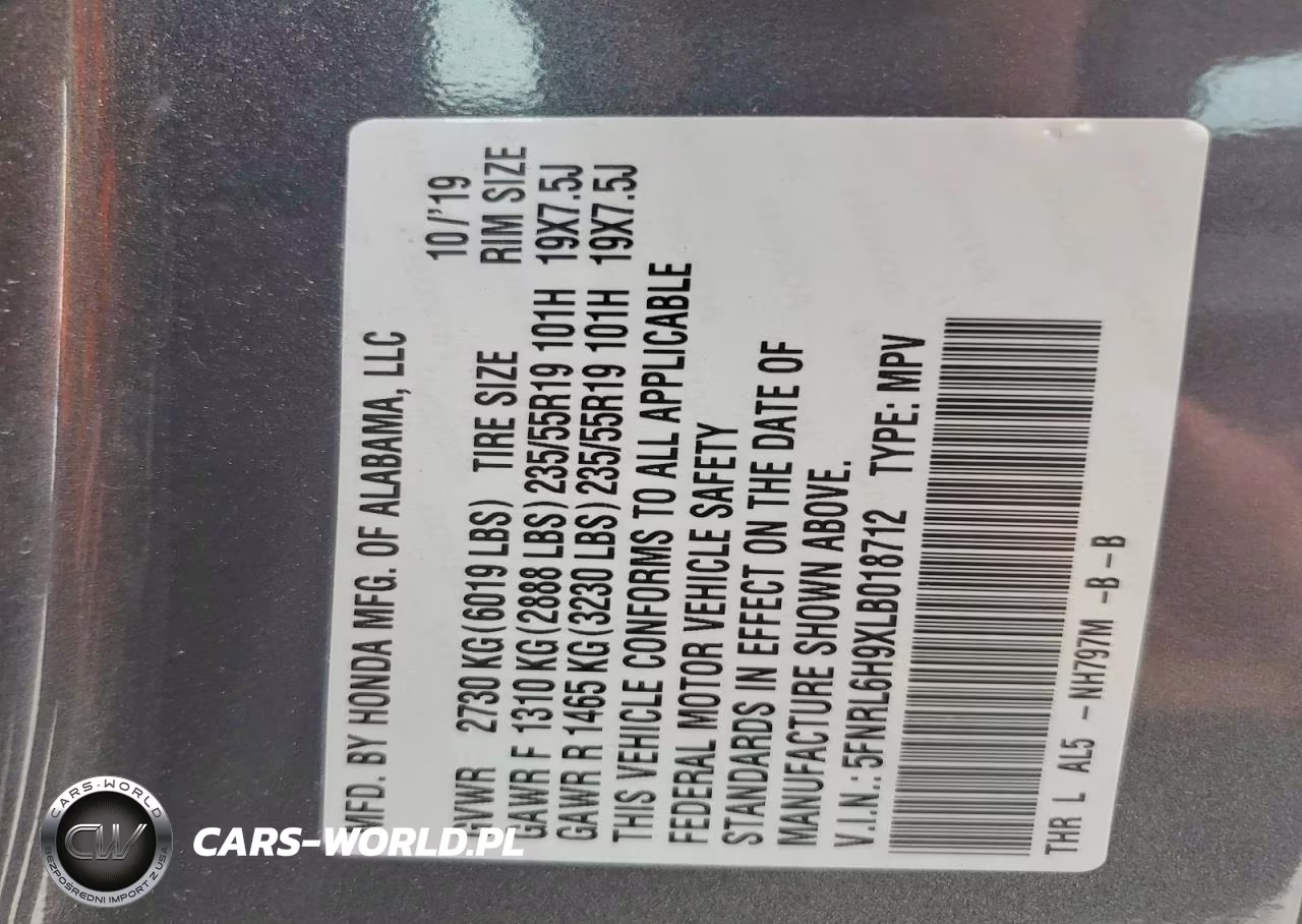 2020 Honda Odyssey Elite VIN:5FNRL6H9XLB018712 - 13