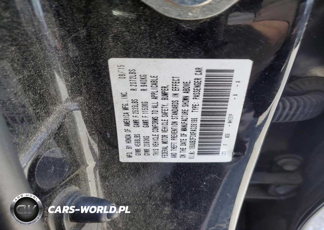 2015 Acura Tlx VIN:19UUB2F3XFA026196 - 12