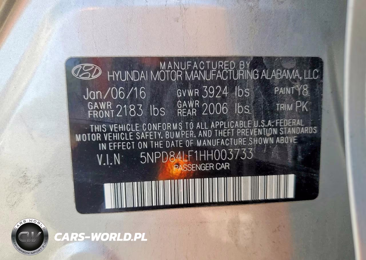 2017 Hyundai Elantra Limited VIN:5NPD84LF1HH003733 - 13