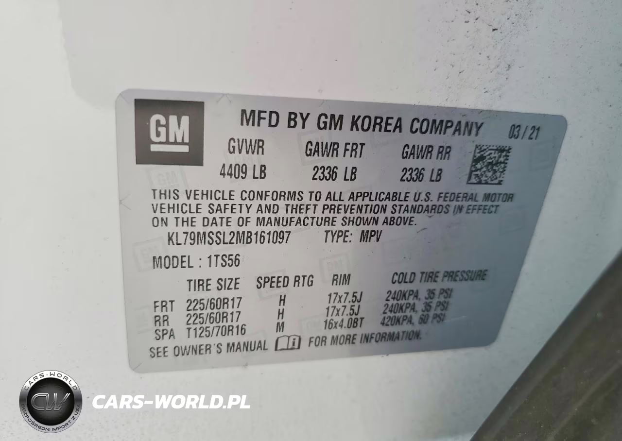 2021 Chevrolet Trailblazer Activ VIN:KL79MSSL2MB161097 - 13
