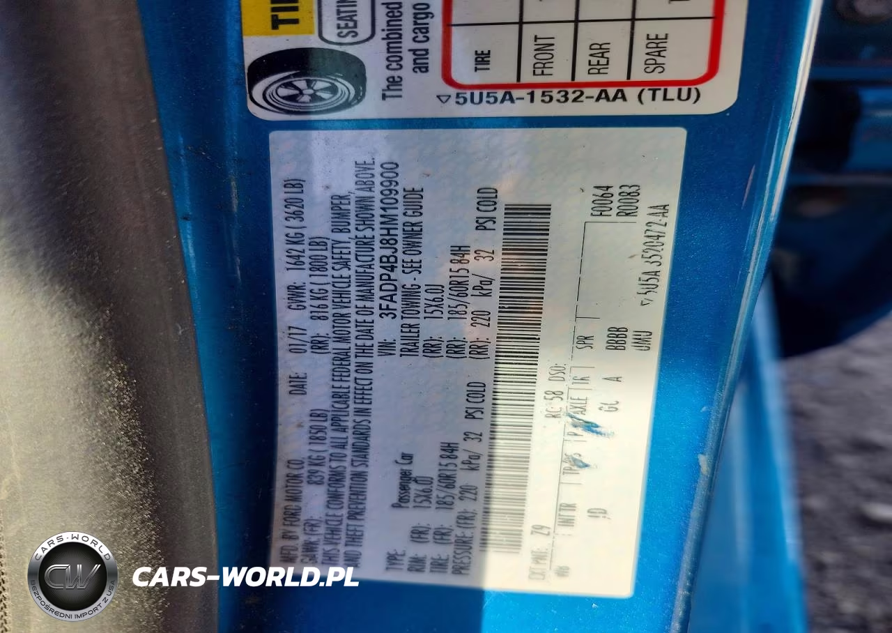 2017 Ford Fiesta Se VIN:3FADP4BJ8HM109900 - 12
