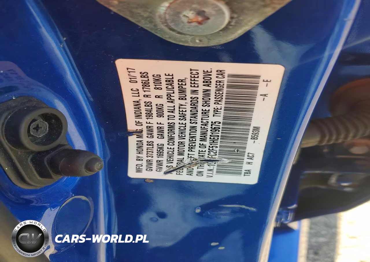 2017 Honda Civic Lx VIN:19XFC2F51HE019675 - 12