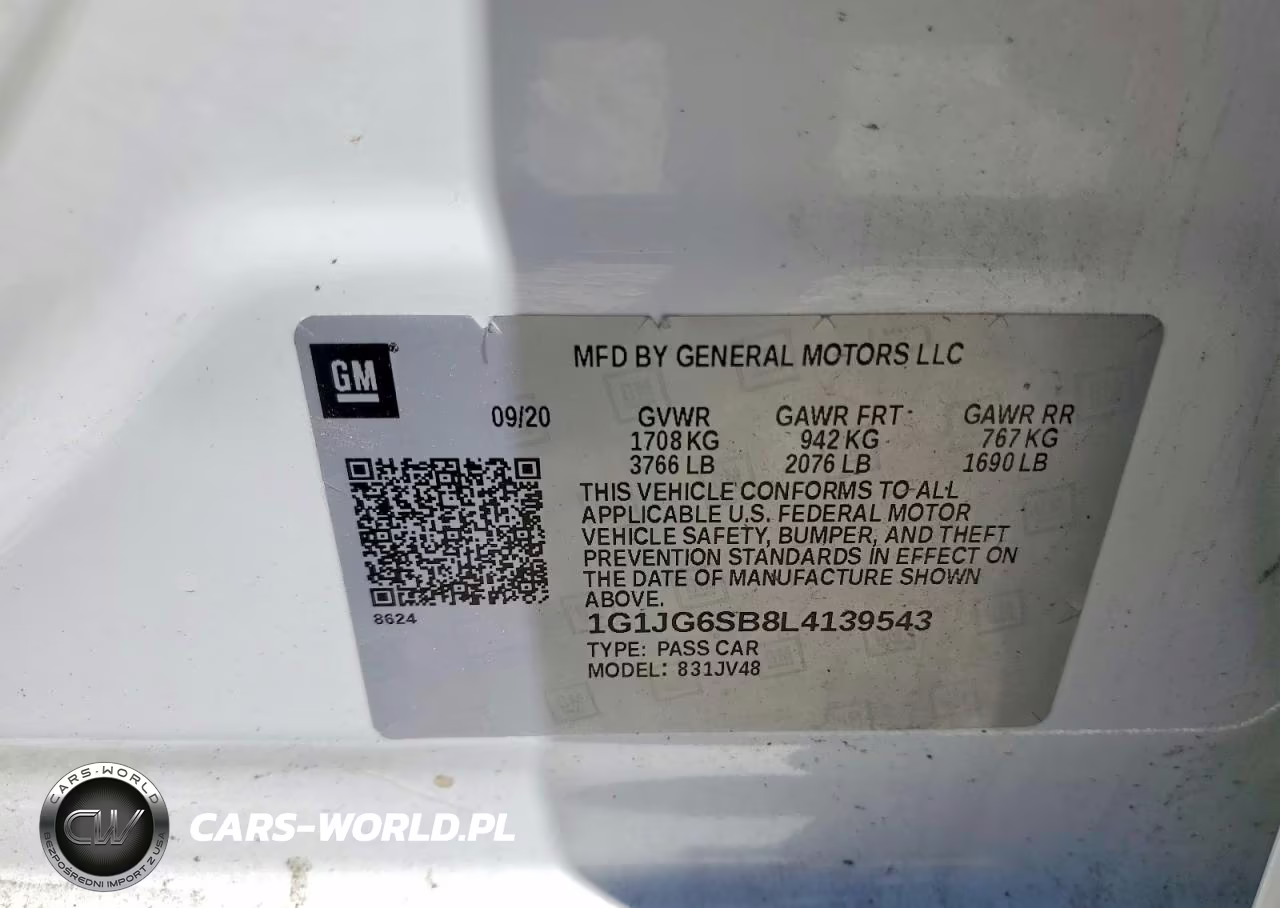 2020 Chevrolet Sonic VIN:1G1JG6SB8L4139543 - 12