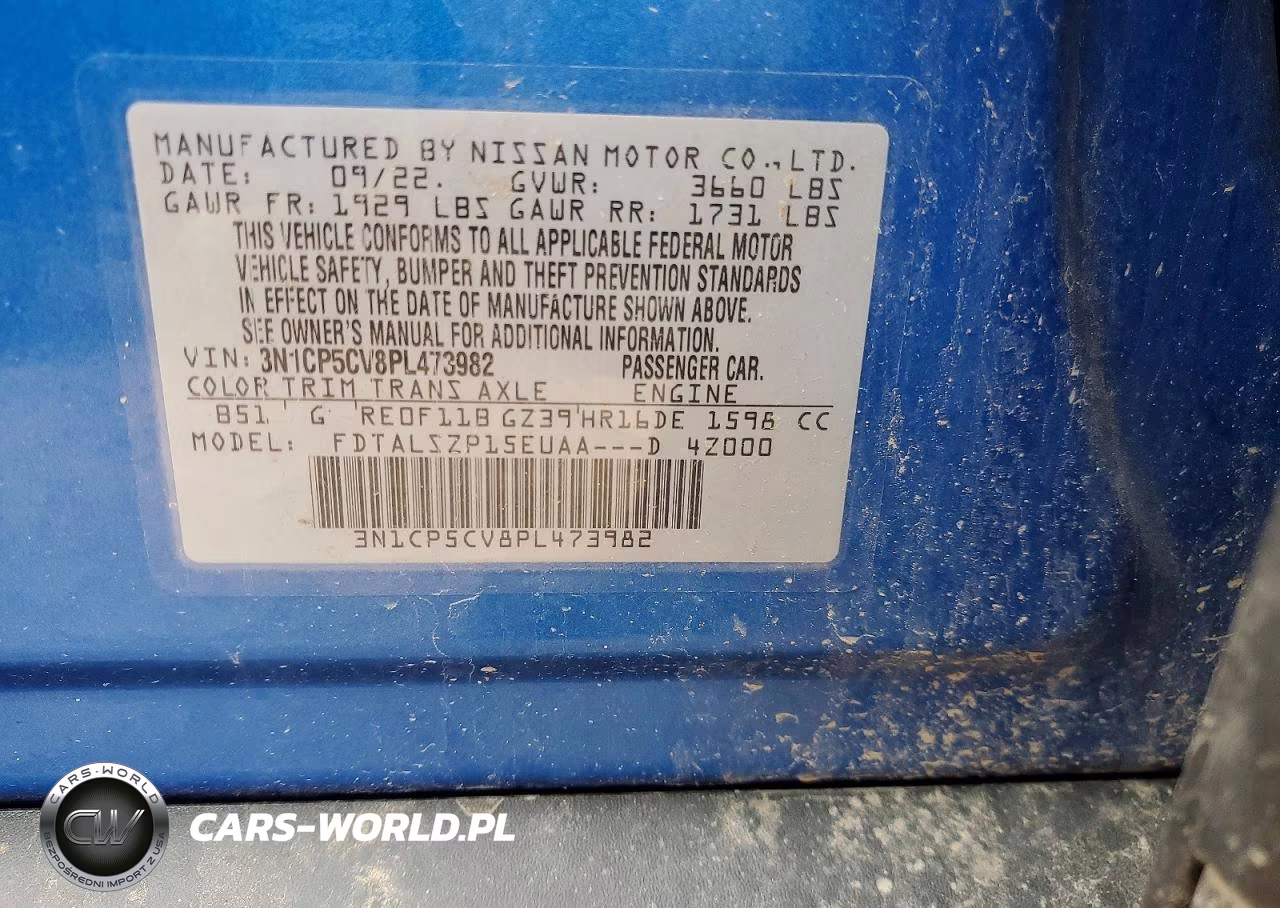 2023 Nissan Kicks Sv VIN:3N1CP5CV8PL473982 - 14