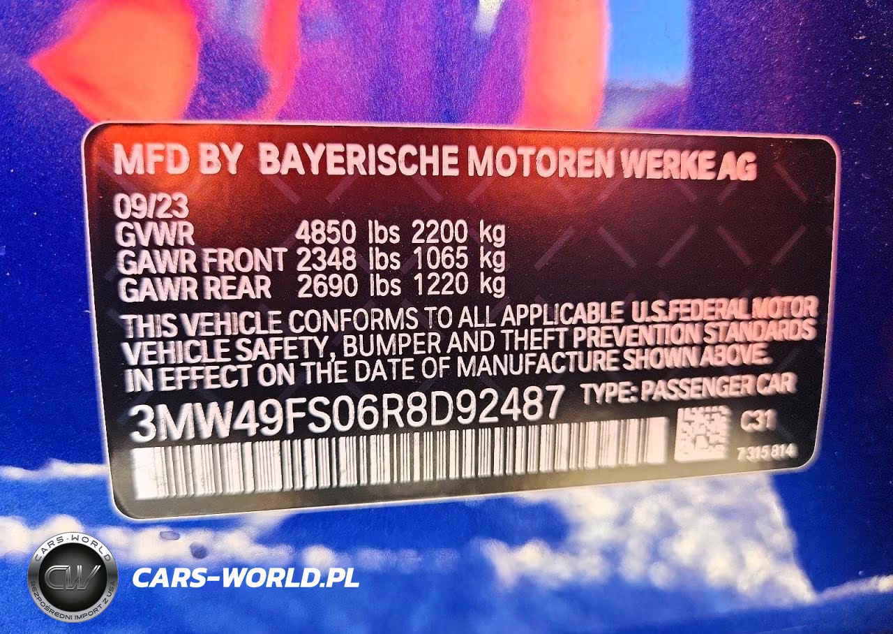 2024 BMW M340I VIN:3MW49FS06R8D92487 - 12