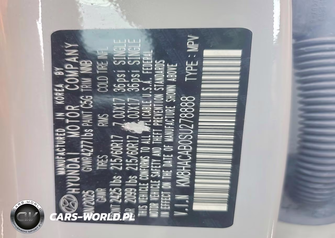 2025 Hyundai Kona Se VIN:KM8HACAB0SU278888 - 13