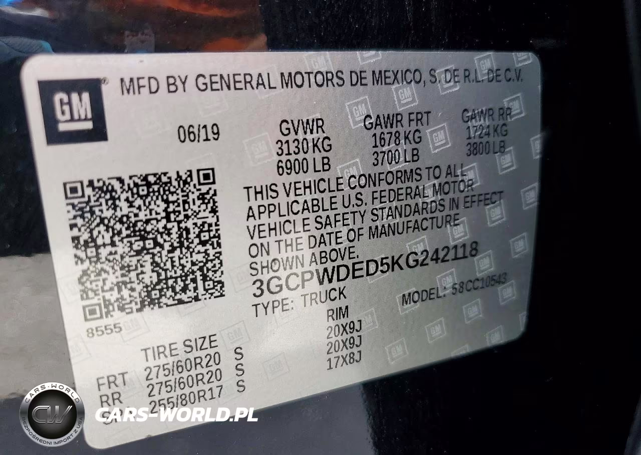 2019 Chevrolet Silverado C1500 Rst VIN:3GCPWDED5KG242118 - 12