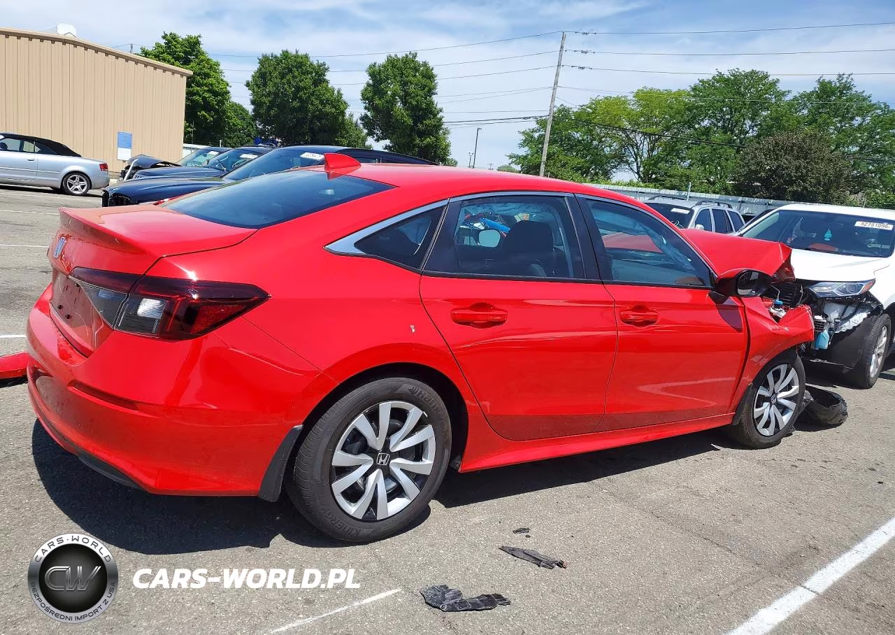 2026 Honda Civic Lx VIN:2HGFE2F24TH546155 - 3