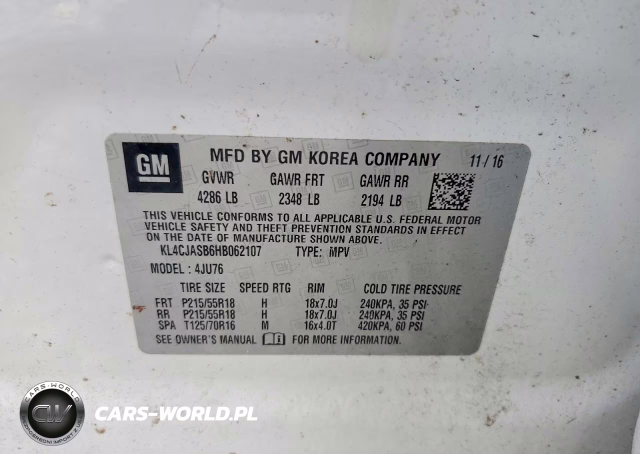 2017 Buick Encore Preferred VIN:KL4CJASB6HB062107 - 13