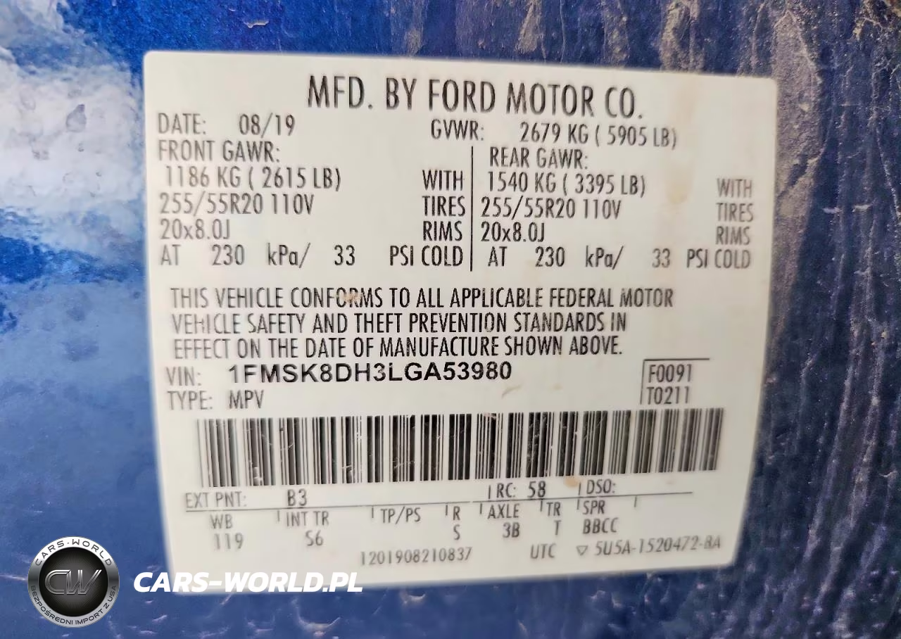 2020 Ford Explorer Xlt VIN:1FMSK8DH3LGA53980 - 13