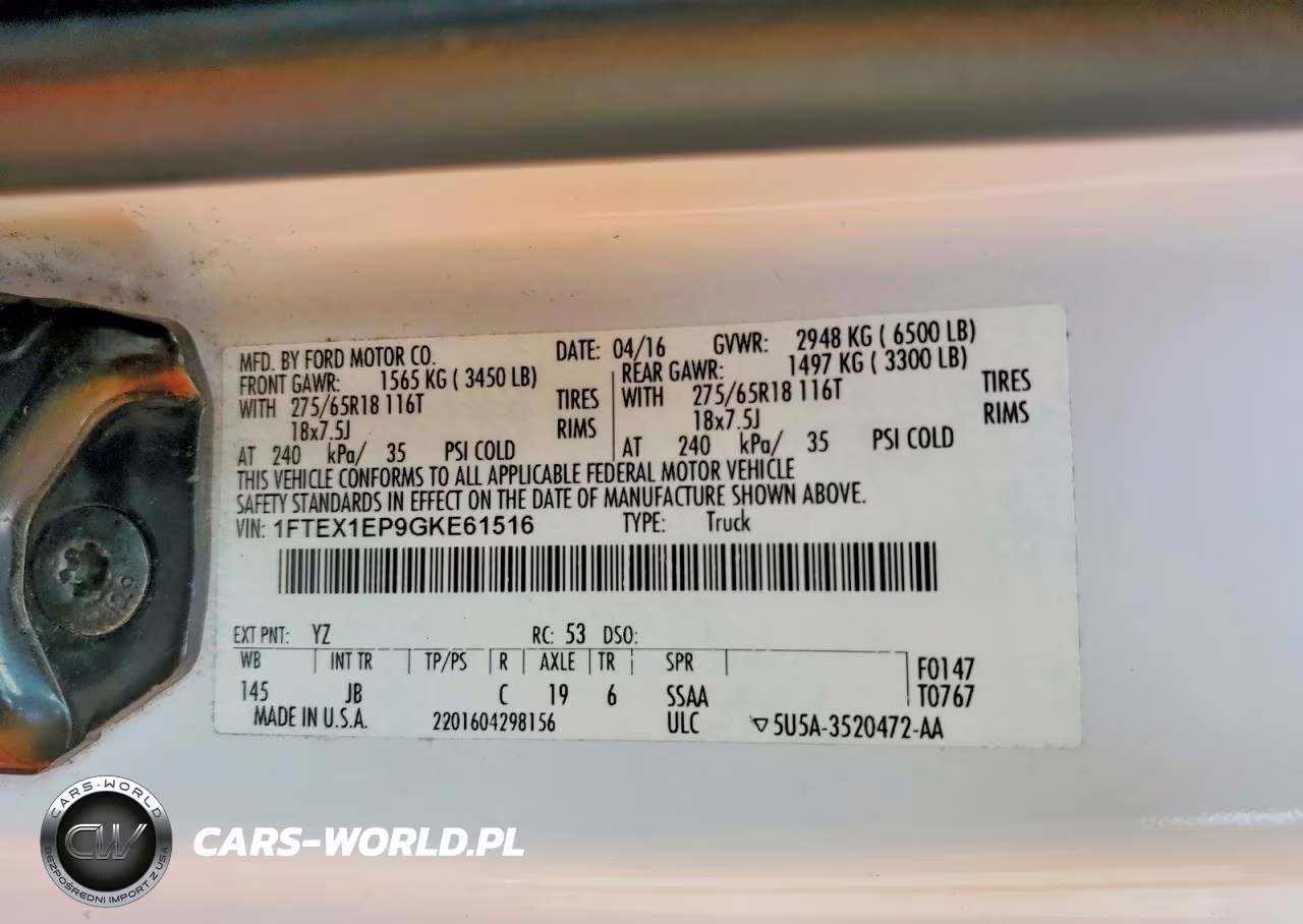 2016 Ford F150 Super Cab VIN:1FTEX1EP9GKE61516 - 12