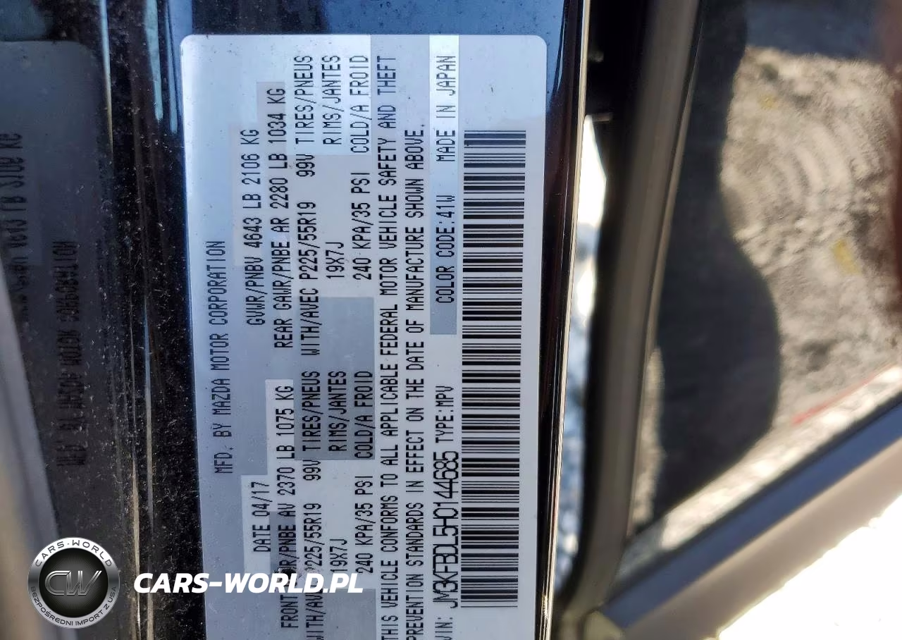 2017 Mazda Cx-5 Grand Touring VIN:JM3KFBDL5H0144685 - 13