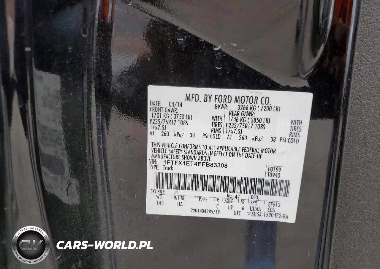 2014 Ford F150 Super Cab VIN:1FTFX1ET4EFB83308 - 12