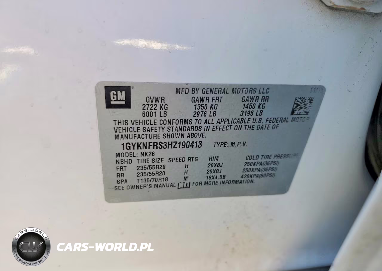 2017 Cadillac Xt5 Platinum VIN:1GYKNFRS3HZ190413 - 13