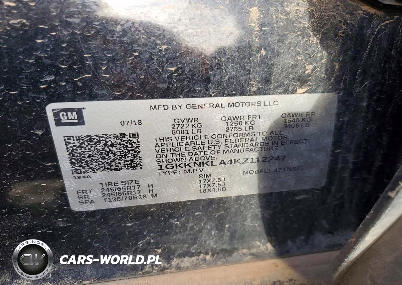 2019 GMC Acadia Sle VIN:1GKKNKLA4KZ112247 - 13