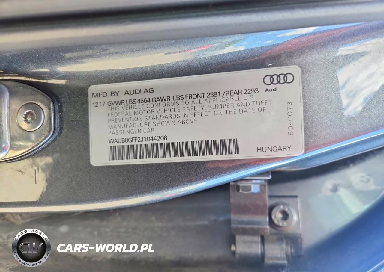 2018 Audi A3 Premium VIN:WAUB8GFF2J1044208 - 12