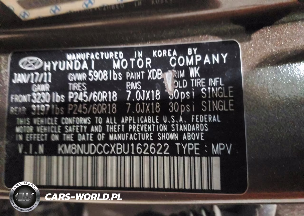 2011 Hyundai Veracruz Limited VIN:KM8NUDCCXBU162622 - 13