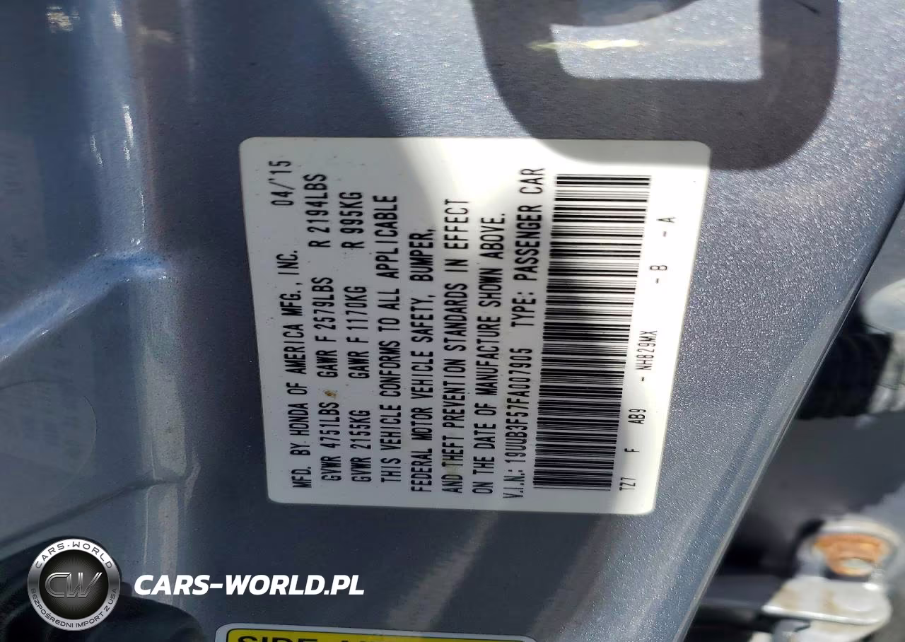 2015 Acura Tlx Tech VIN:19UUB3F57FA007905 - 12