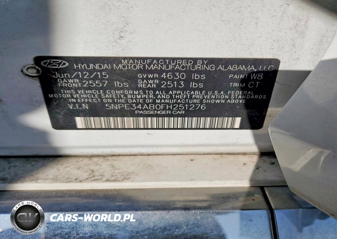 2015 Hyundai Sonata Limited 2.0T VIN:5NPE34AB0FH251276 - 12