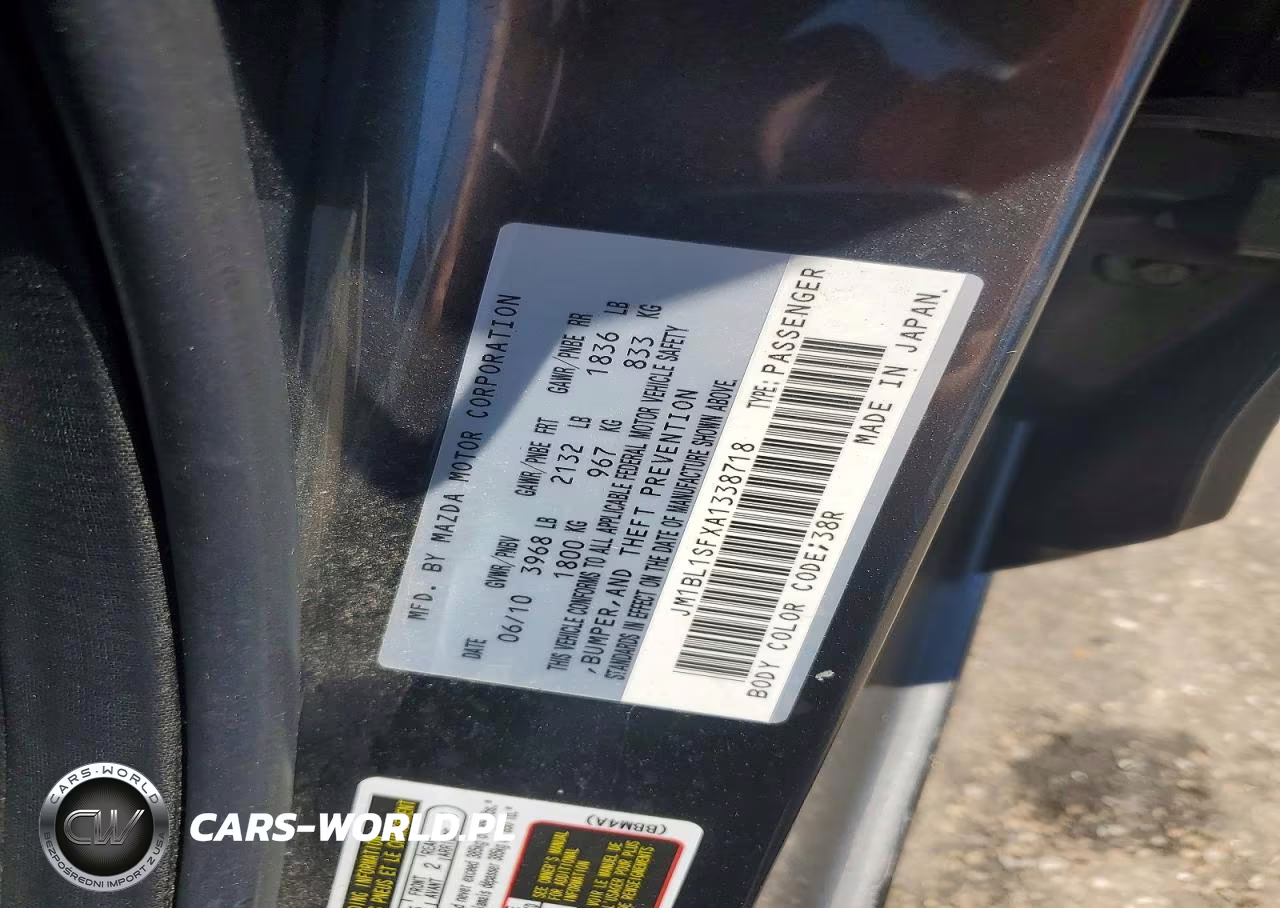 2010 Mazda 3 I VIN:JM1BL1SFXA1338718 - 12