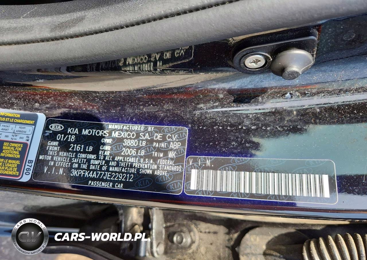 2018 Kia Forte Lx VIN:3KPFK4A77JE229212 - 12