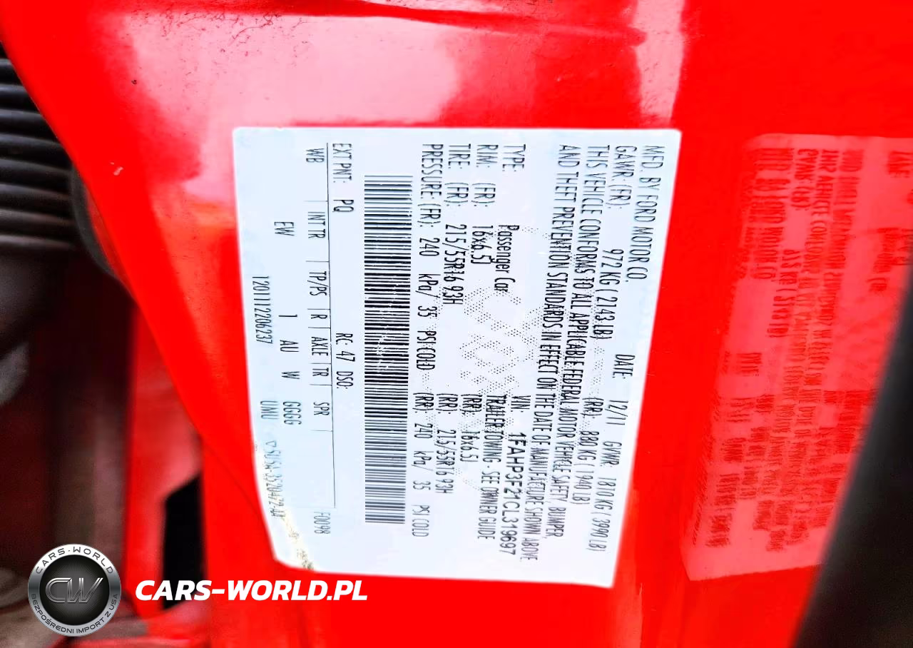 2012 Ford Focus Se VIN:1FAHP3F21CL319697 - 12