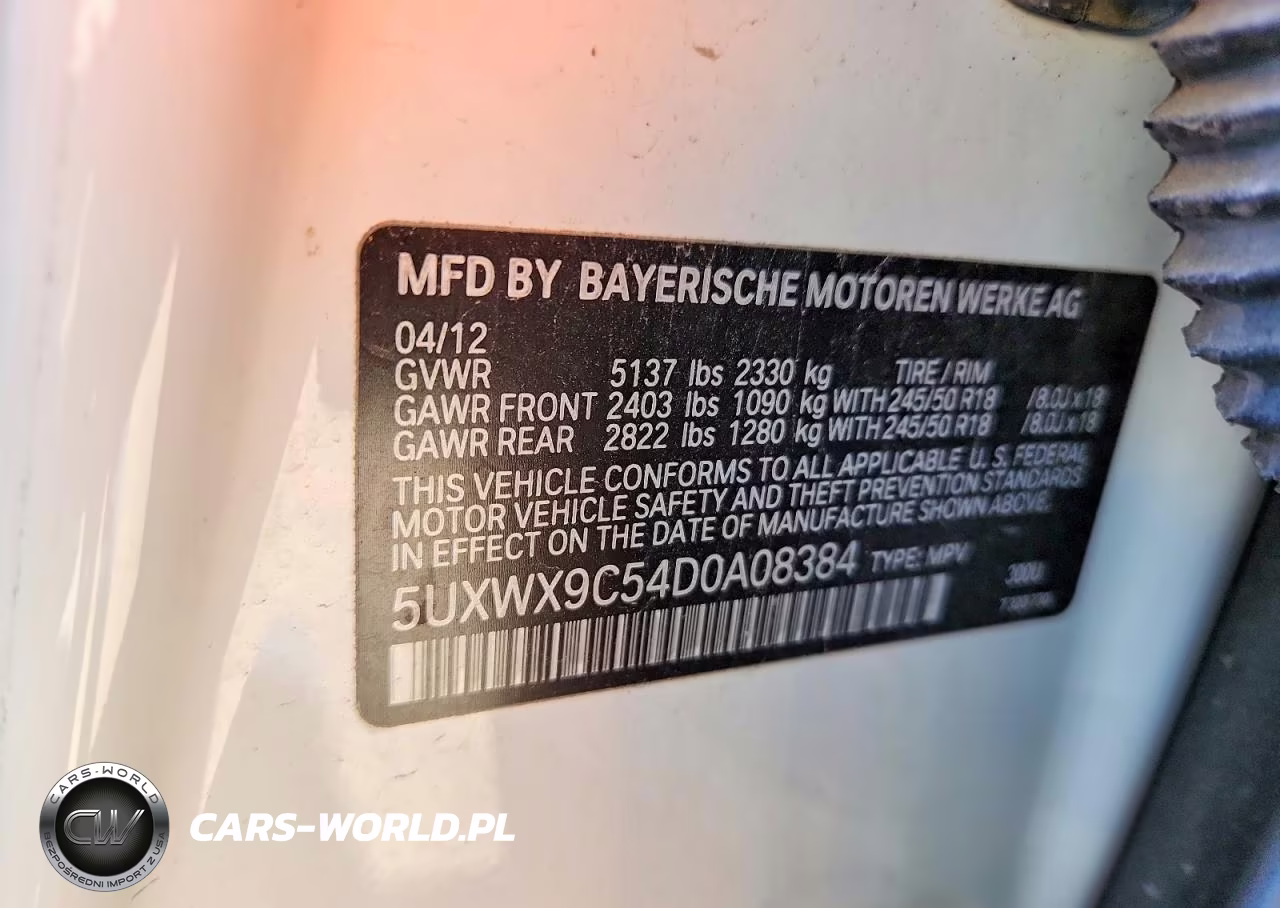 2013 BMW X3 xDrive28I VIN:5UXWX9C54D0A08384 - 13