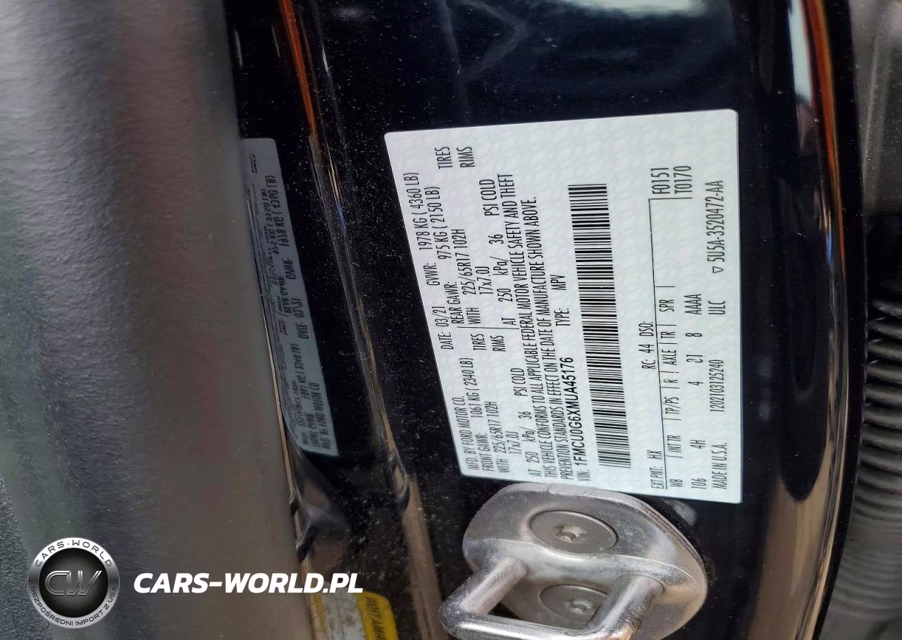 2021 Ford Escape Se VIN:1FMCU0G6XMUA45176 - 13