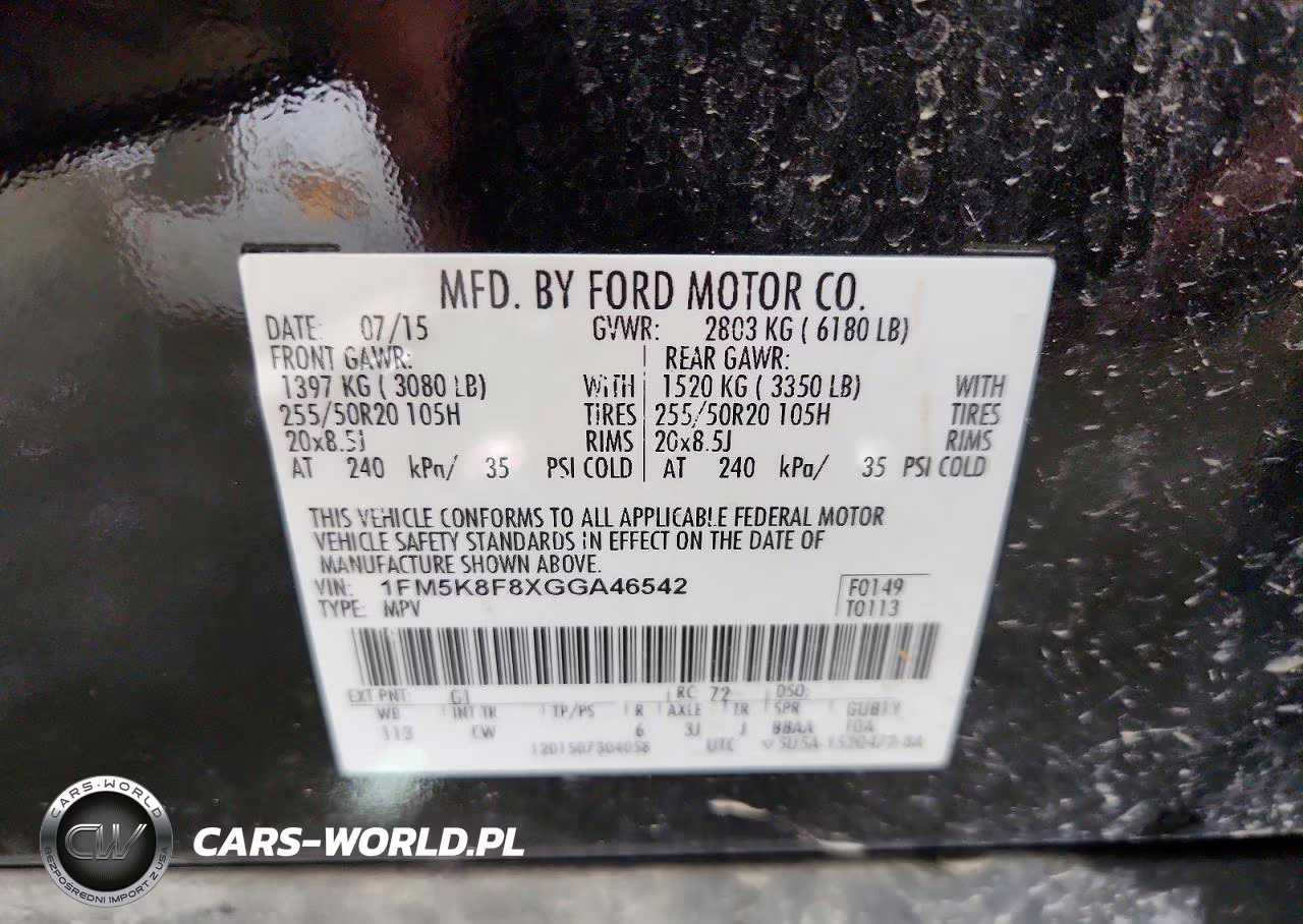2016 Ford Explorer Limited VIN:1FM5K8F8XGGA46542 - 13