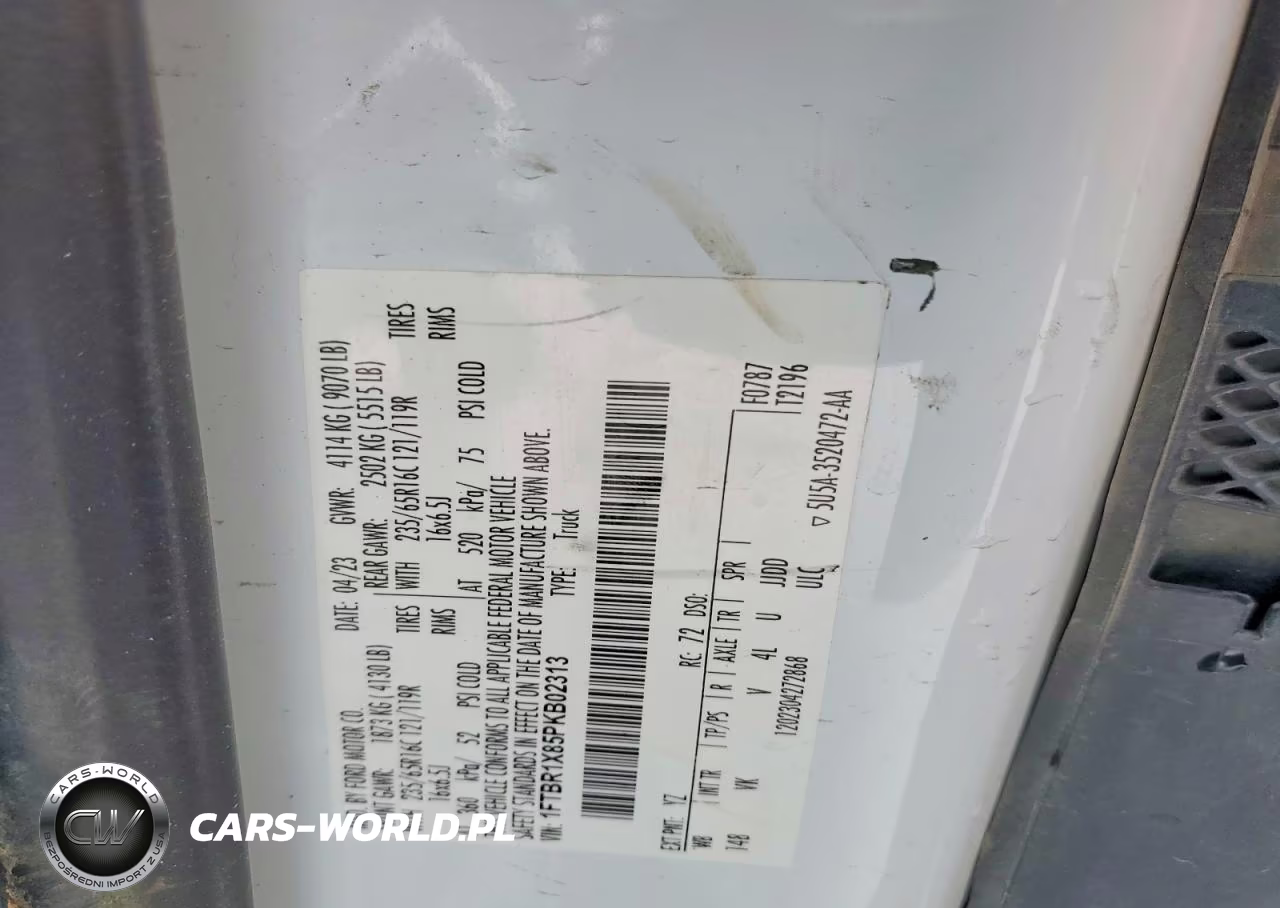 2023 Ford Transit 250 Delivery Van VIN:1FTBR1X85PKB02313 - 13
