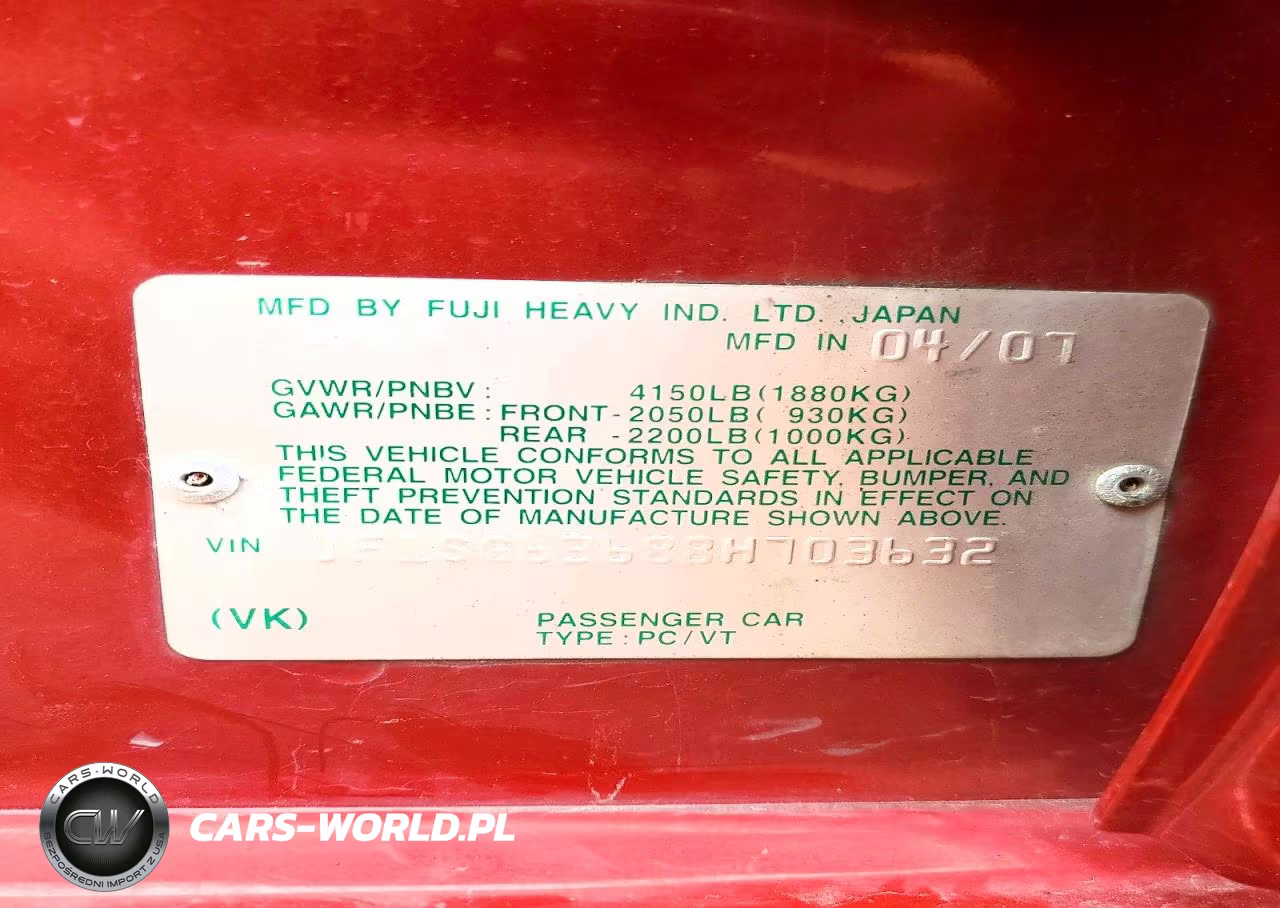 2008 Subaru Forester 2.5X VIN:JF1SG63688H703632 - 12