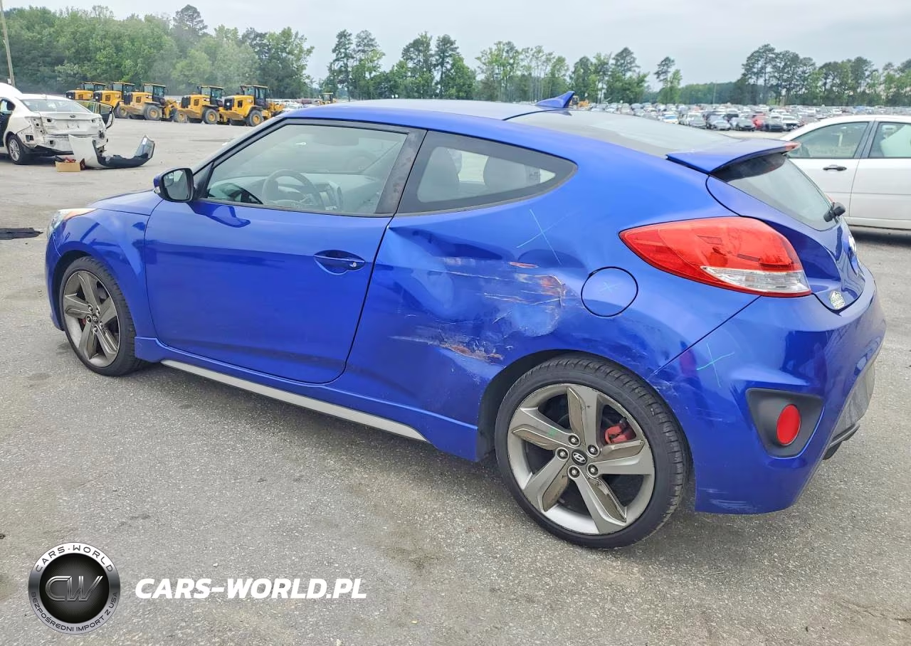 2014 Hyundai Veloster Turbo VIN:KMHTC6AE7EU190165 - 2