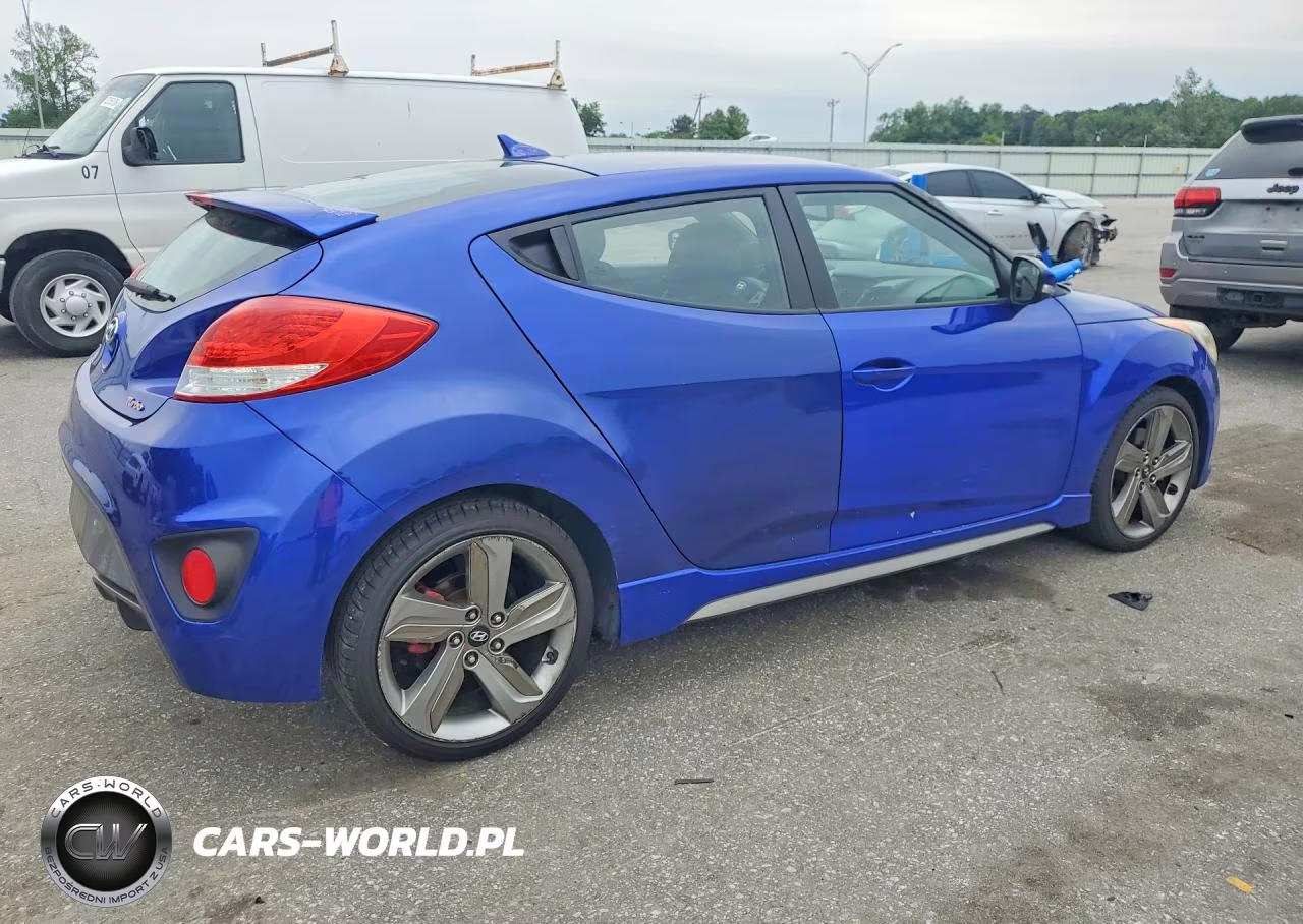 2014 Hyundai Veloster Turbo VIN:KMHTC6AE7EU190165 - 3