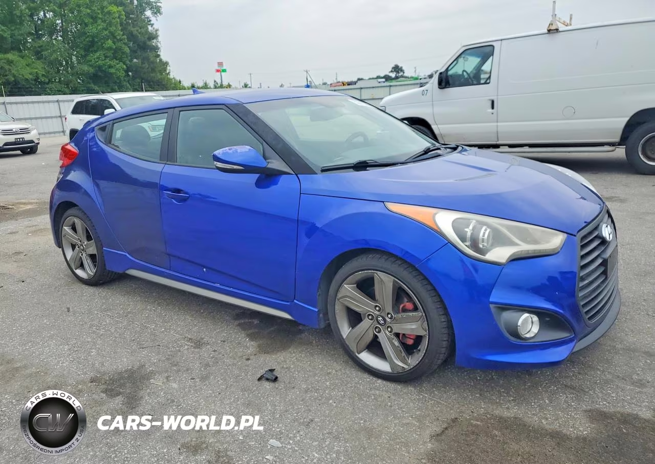 2014 Hyundai Veloster Turbo VIN:KMHTC6AE7EU190165 - 4