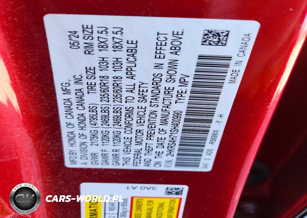 2025 Honda Cr-V Exl VIN:2HKRS4H71SH400990 - 13