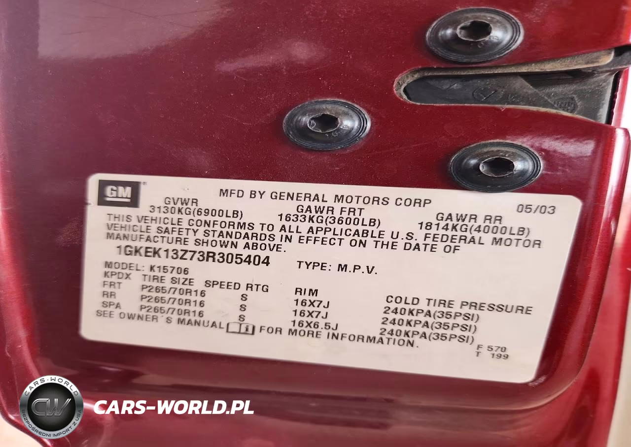 2003 GMC Yukon VIN:1GKEK13Z73R305404 - 14