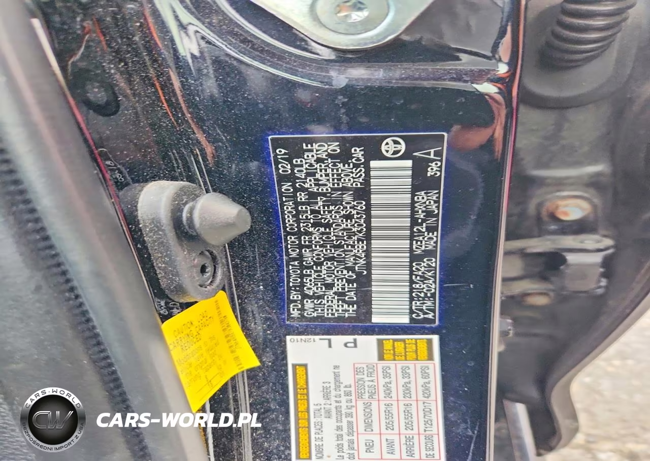 2019 Toyota Corolla Hatchback Se VIN:JTNK4RBE7K3043760 - 12