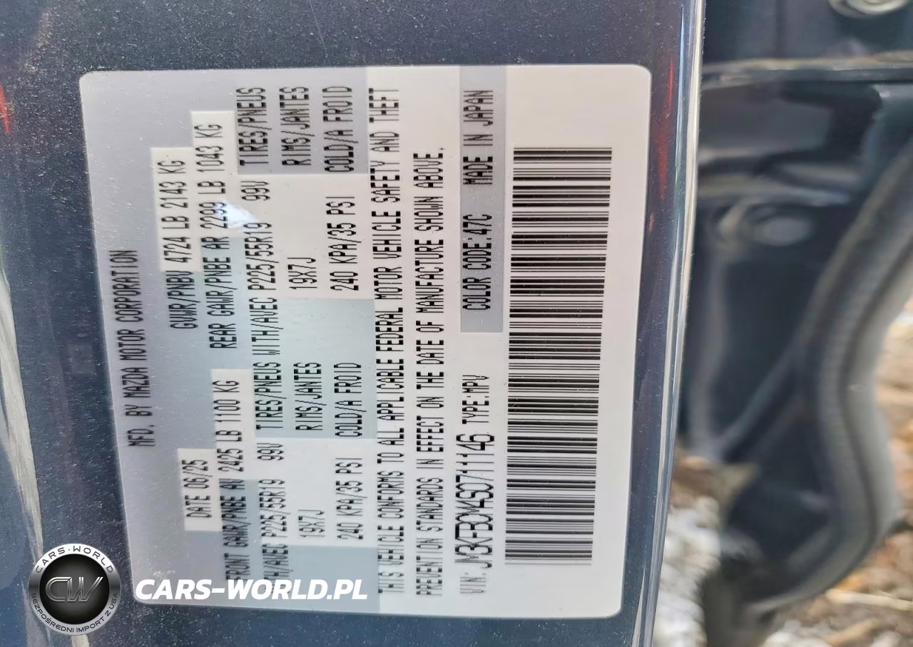 2025 Mazda Cx-5 Preferred VIN:JM3KFBCM4S0711146 - 14