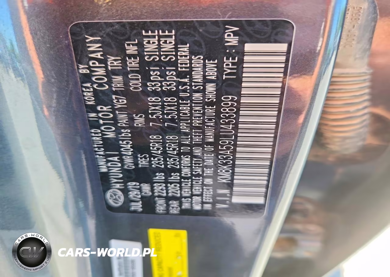 2020 Hyundai Kona Limited VIN:KM8K33A59LU433899 - 13