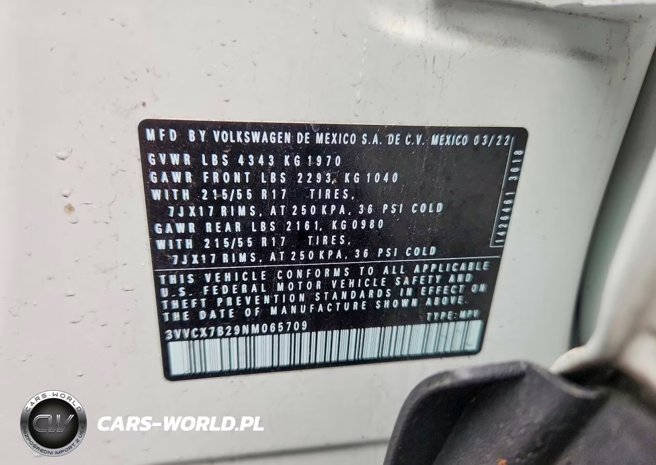 2022 Volkswagen Taos S VIN:3VVCX7B29NM065709 - 13