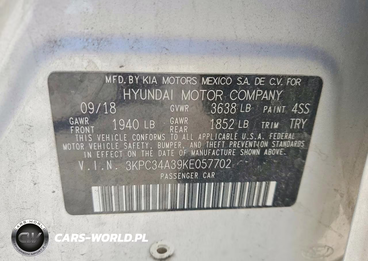 2019 Hyundai Accent Limited VIN:3KPC34A39KE057702 - 12