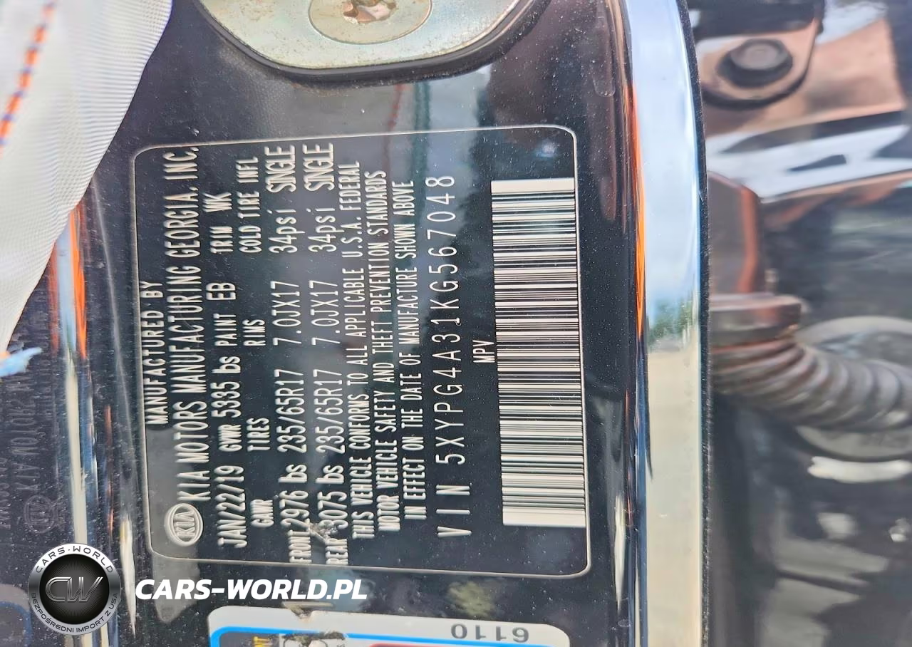 2019 Kia Sorento L VIN:5XYPG4A31KG567048 - 14