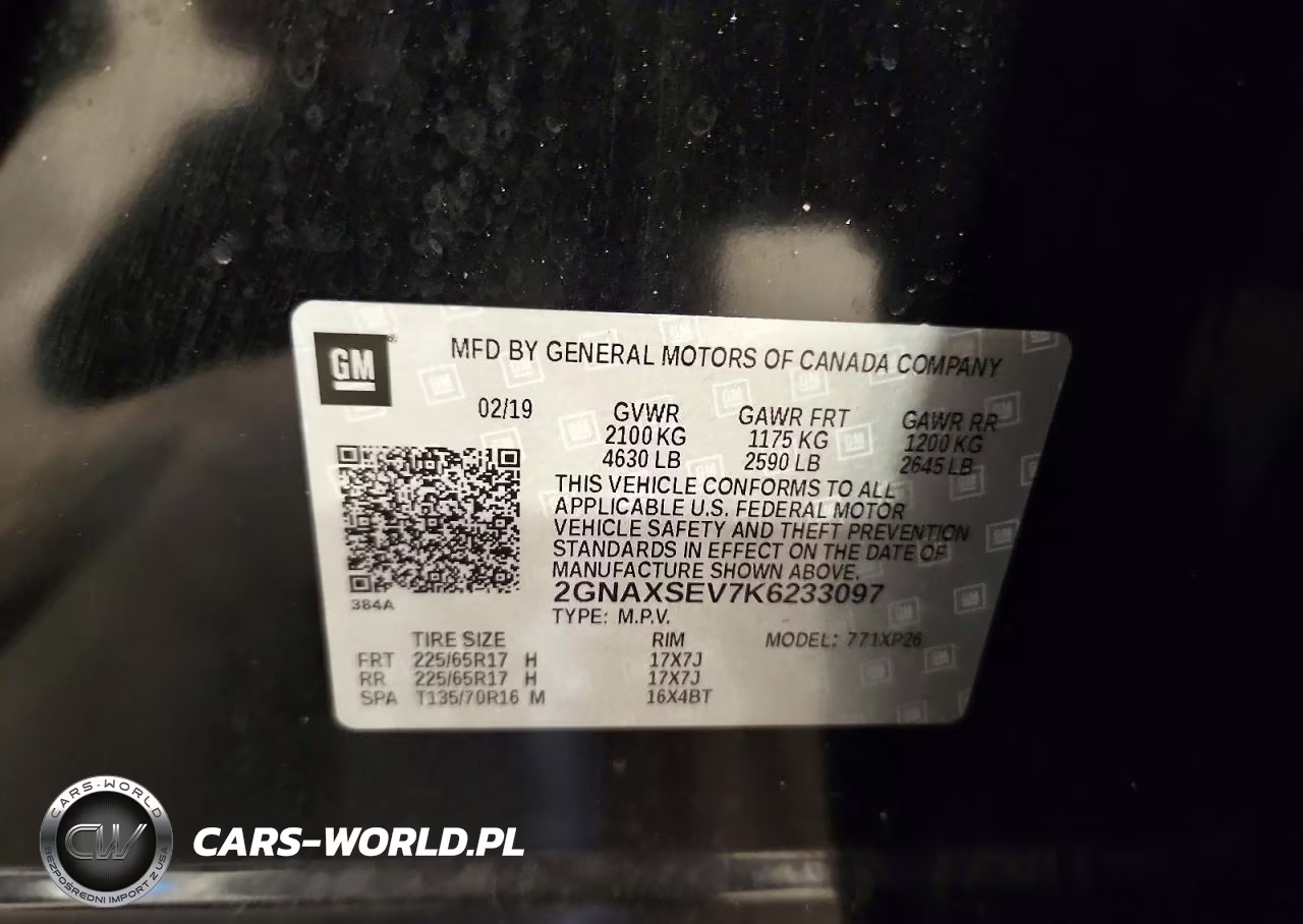 2019 Chevrolet Equinox Ls VIN:2GNAXSEV7K6233097 - 13