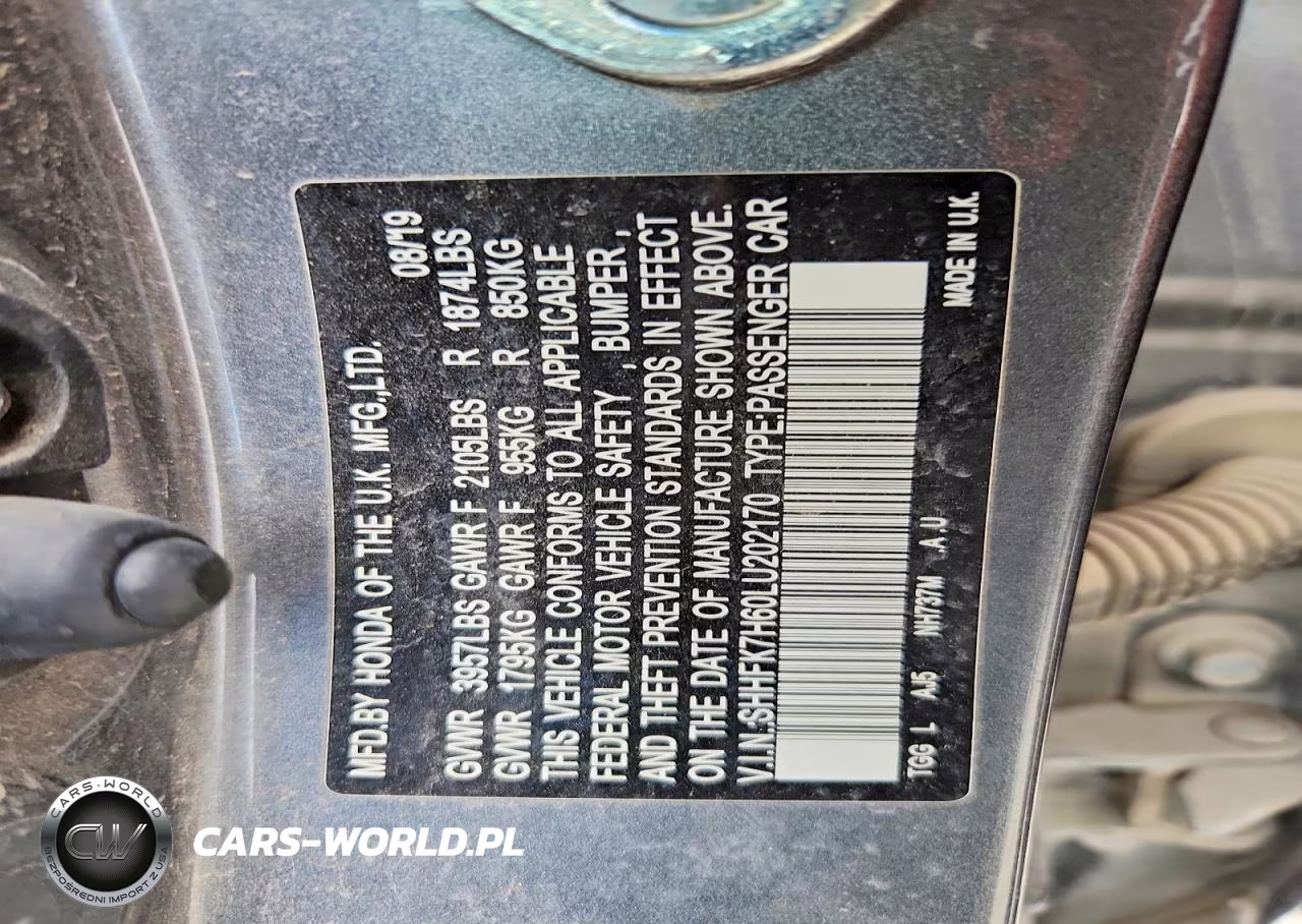 2020 Honda Civic Ex VIN:SHHFK7H60LU202170 - 12