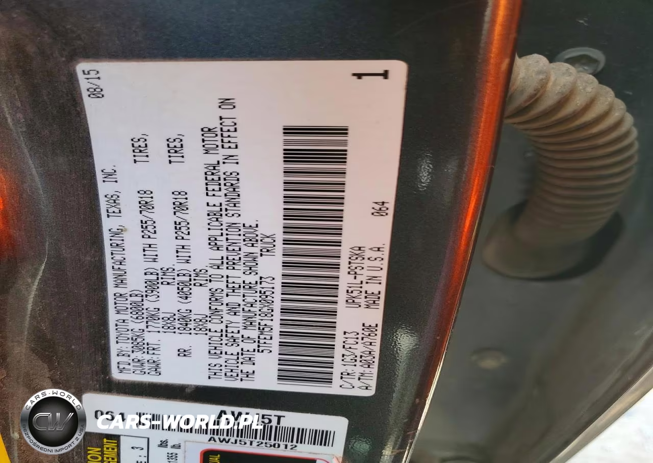 2016 Toyota Tundra Crewmax Sr5 VIN:5TFEM5F18GX095173 - 12