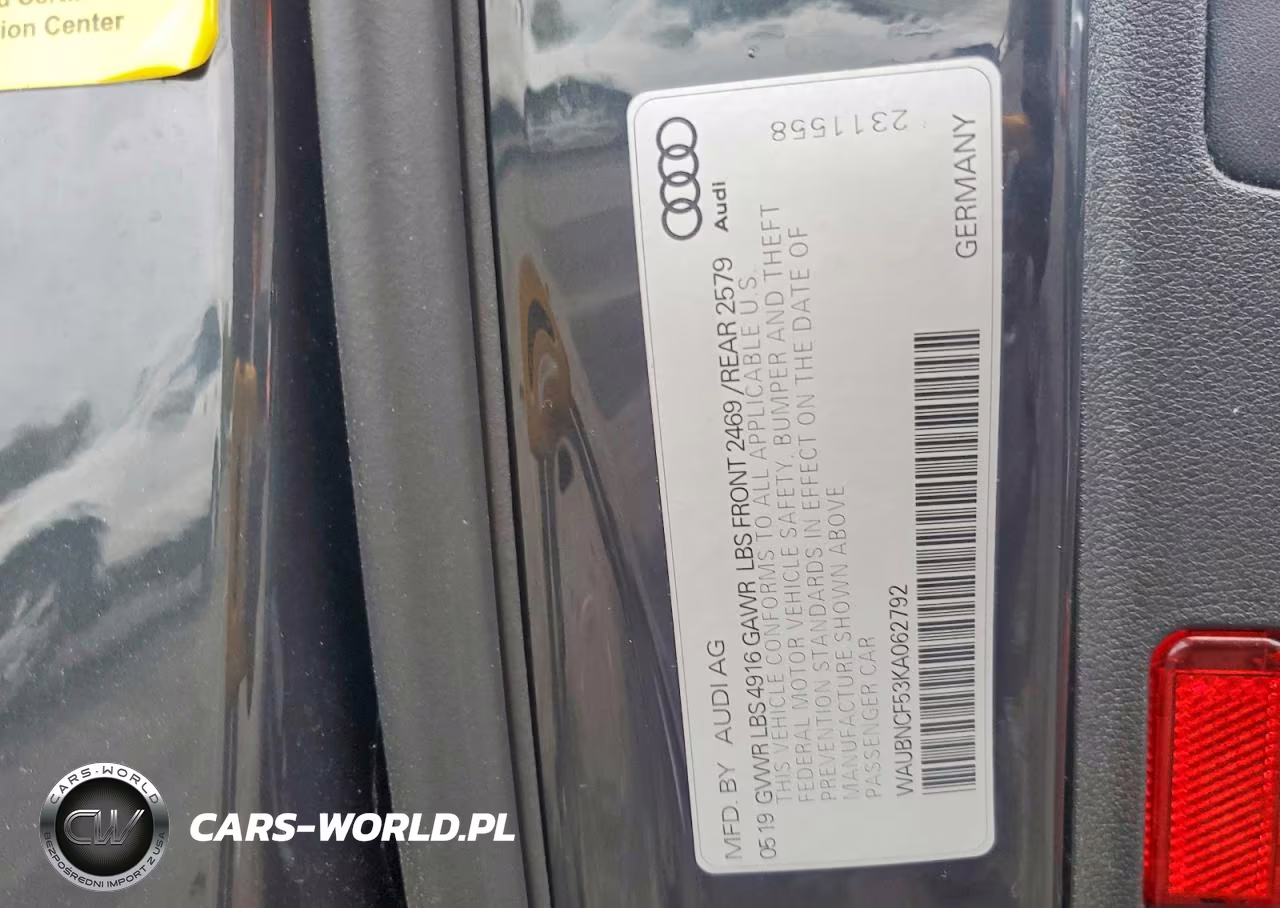 2019 Audi A5 Premium Plus VIN:WAUBNCF53KA062792 - 12