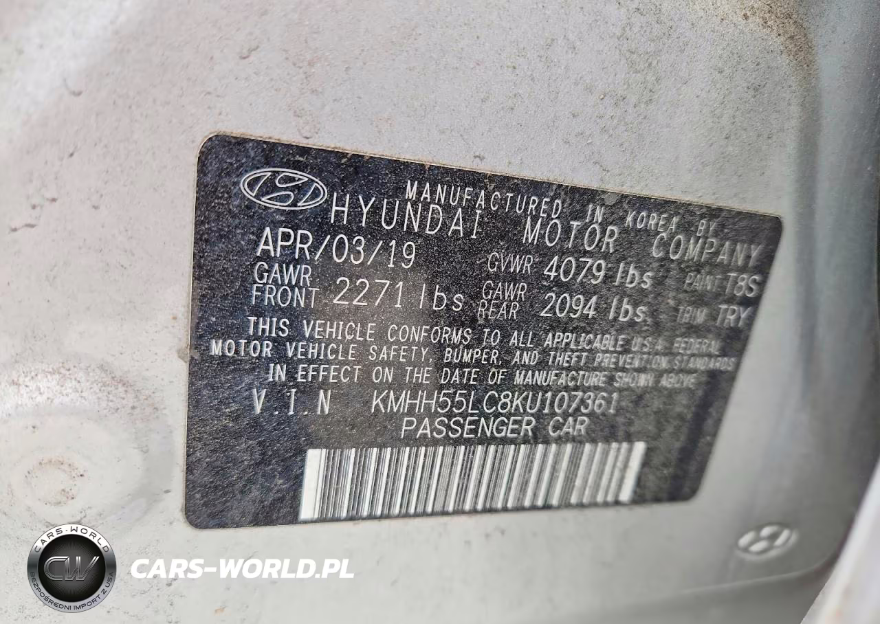 2019 Hyundai Elantra Gt N Line VIN:KMHH55LC8KU107361 - 12